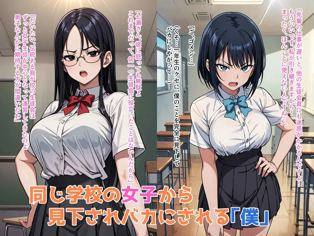 僕の催●ハーレム 〜僕を見下す女子に逆襲の処女強奪種付け●眠！〜 サンプル画像 1枚目