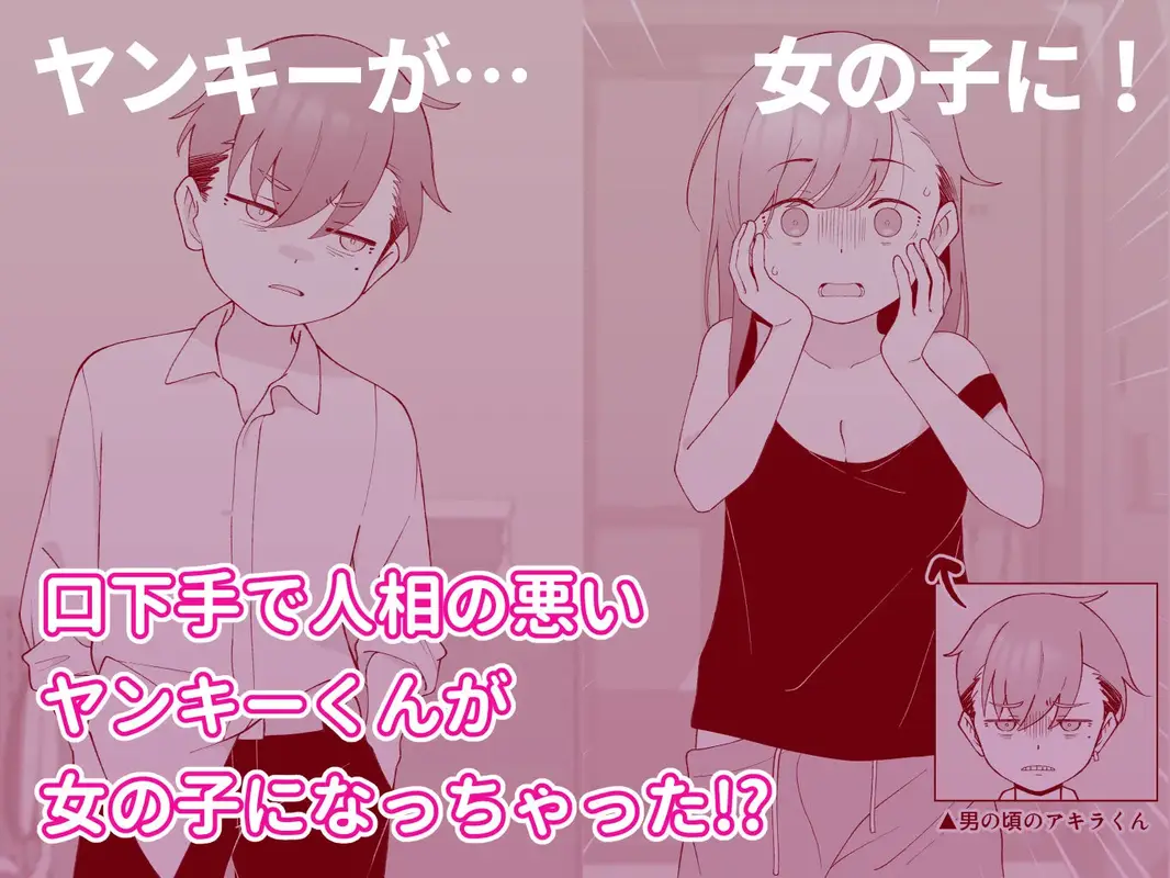先生の彼女になる女の子になっちゃったヤンキー君  総集編完全版 サンプル画像 1枚目
