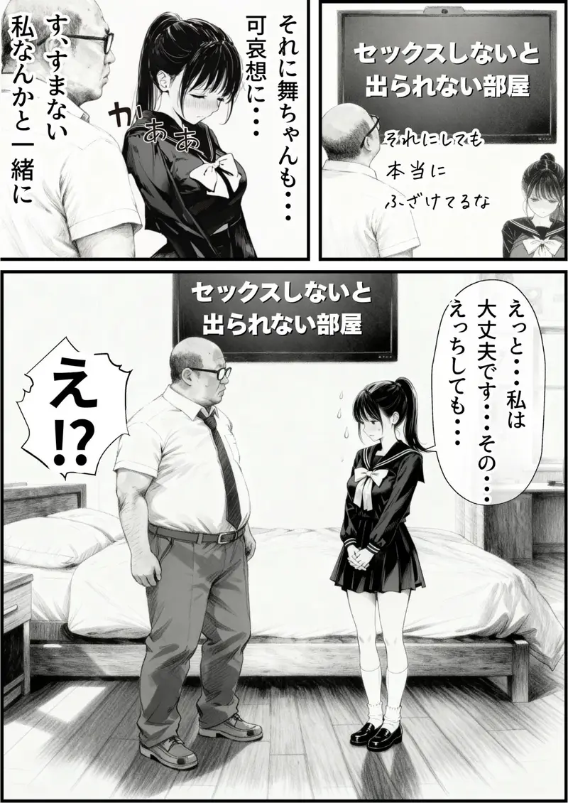 セックスしないと出られない部屋に娘の親友と閉じ込められたんだが・・・ サンプル画像 3枚目