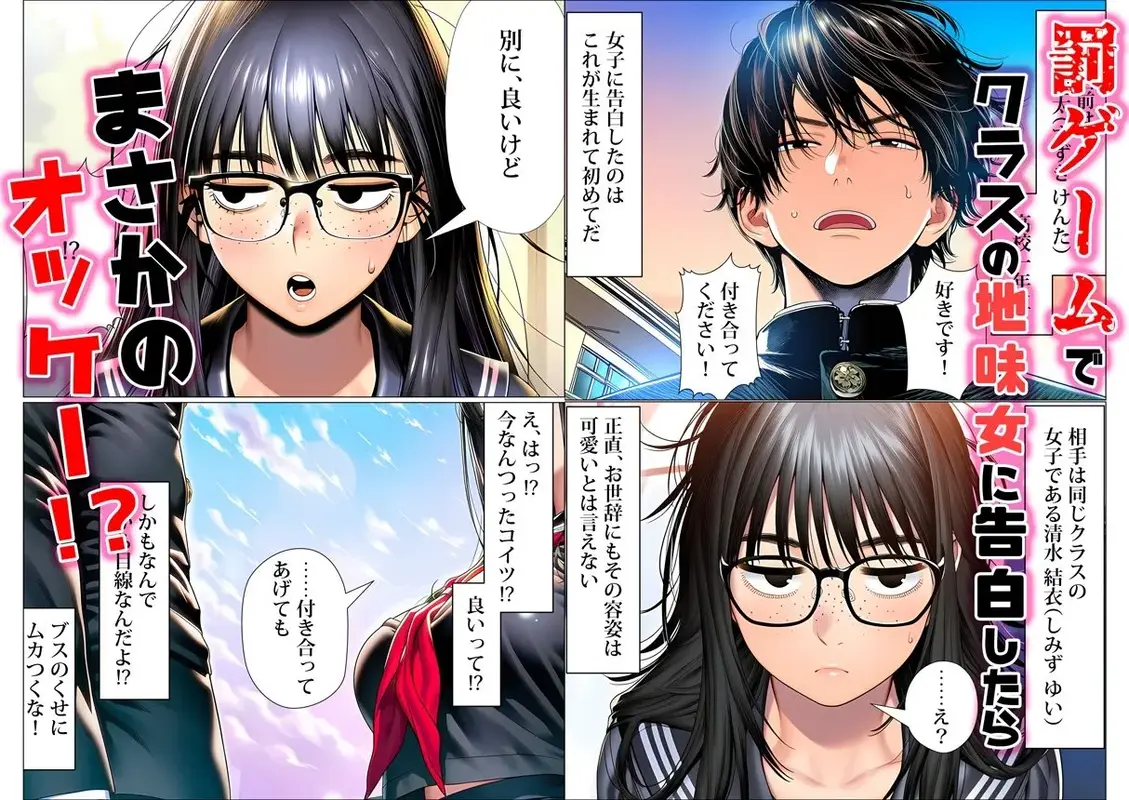 罰ゲームで地味ブスに嘘告白したら、孕ませちゃって結婚することになった
