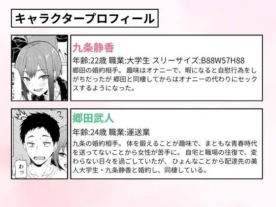 配達員の俺が、配達先の美人JDと婚約したら性欲が強すぎて休めない件 サンプル画像 2枚目