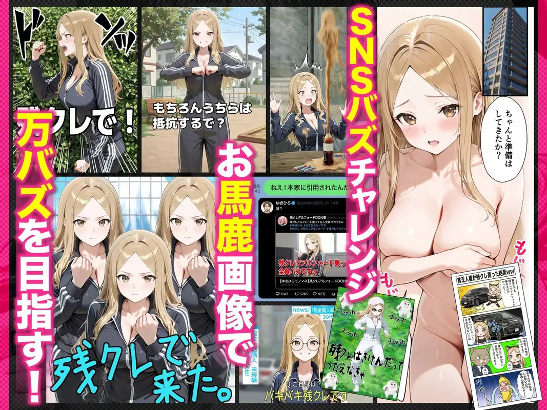 残クレアルフォード元ヤン人妻(32歳3人子持ちママ)NTR PART3(SNSバズチャレンジ編) サンプル画像 7枚目